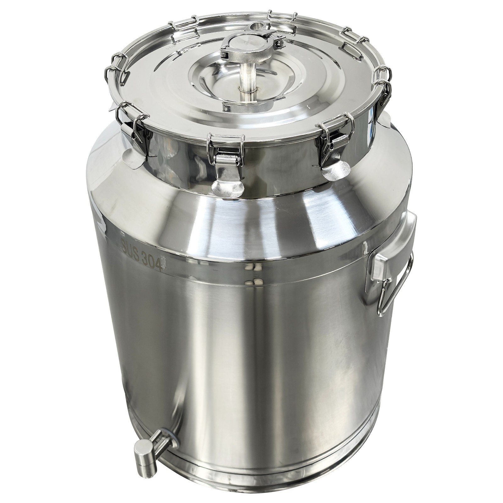 304 Stainless Steel Fermenter Tank 64L Capacity Sealing Storage Tank with Faucet