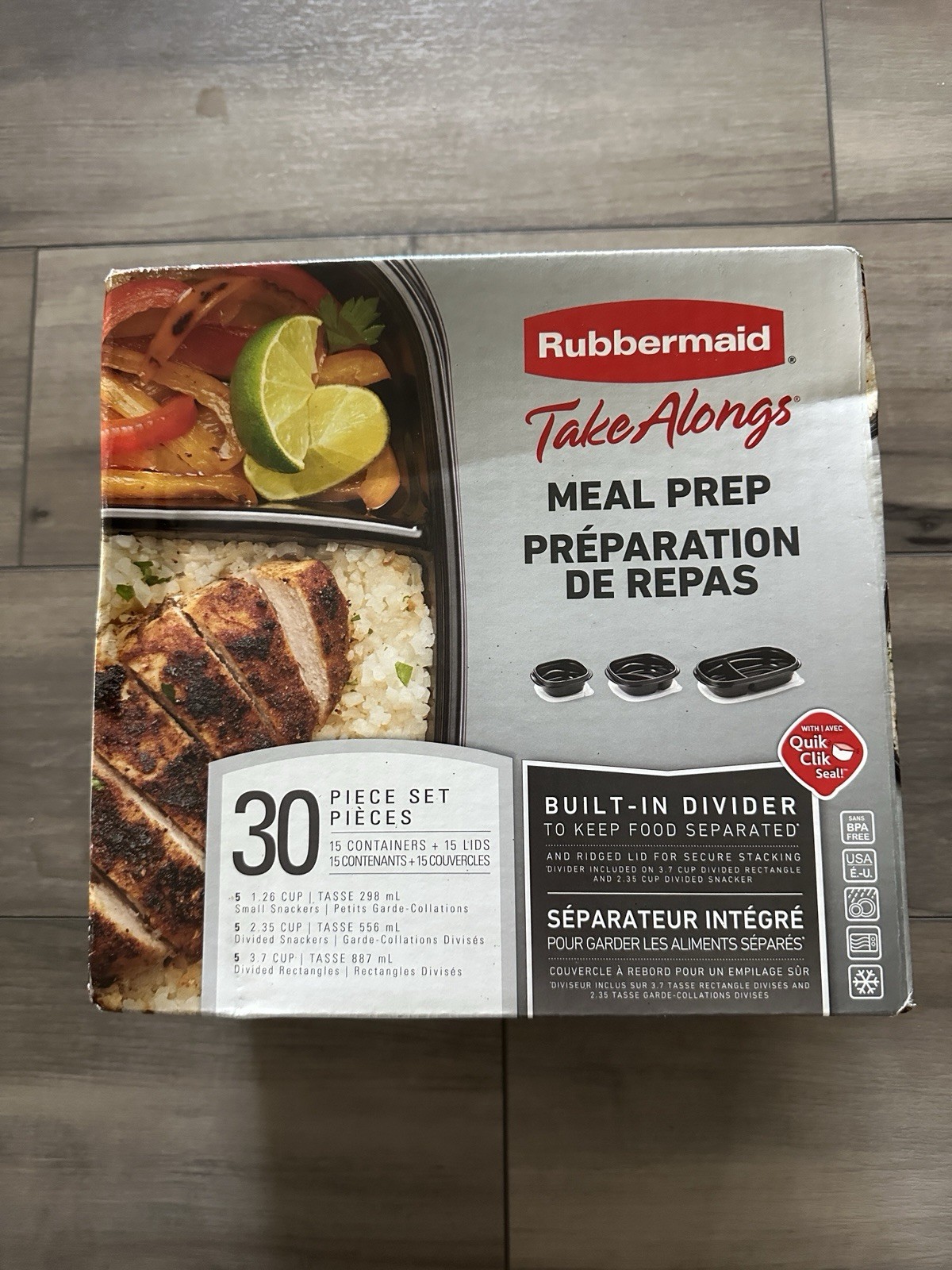 Rubbermaid Take Alongs Meal Prep Containers Value Pack 30 piece set BPA Free