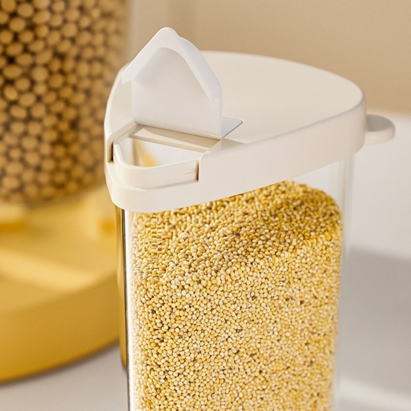 Clear Multiple Compartment Storage Bin With 360 Degree Rotation Mechanism