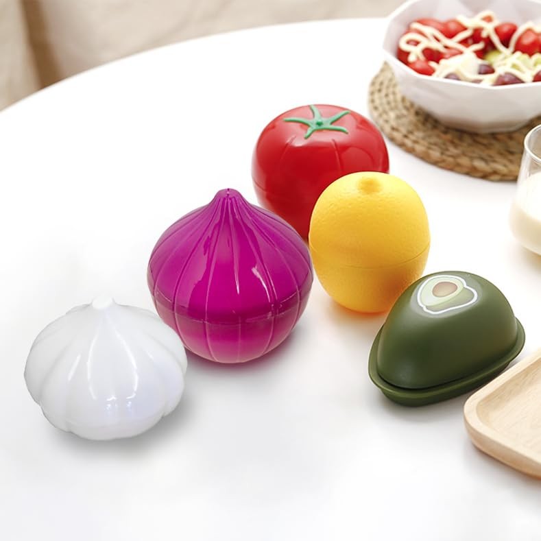 PIVNASY Vegetable and Fruit Storage 8 inches x 3.7 inches, Multicolor