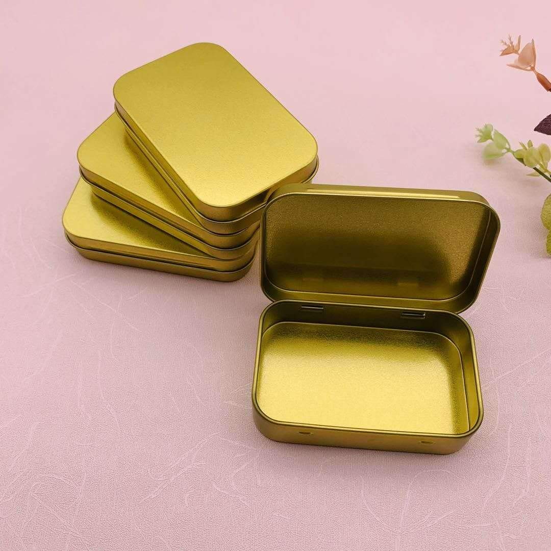 20 Pieces Rectangular 95 x 62 x 20 mm / 3.75 x 2.45 x 0.8 inches, Golden