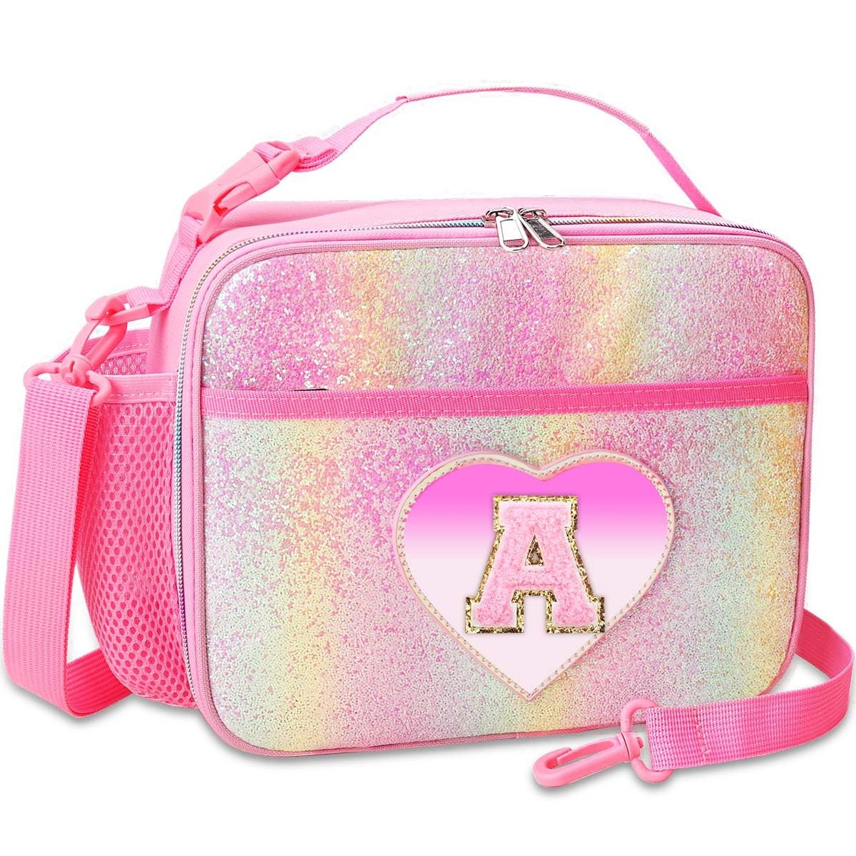 RHCPFOVR Kids Initial Insulated Lunch Bag – Washable Lunch Box for Boys Girls