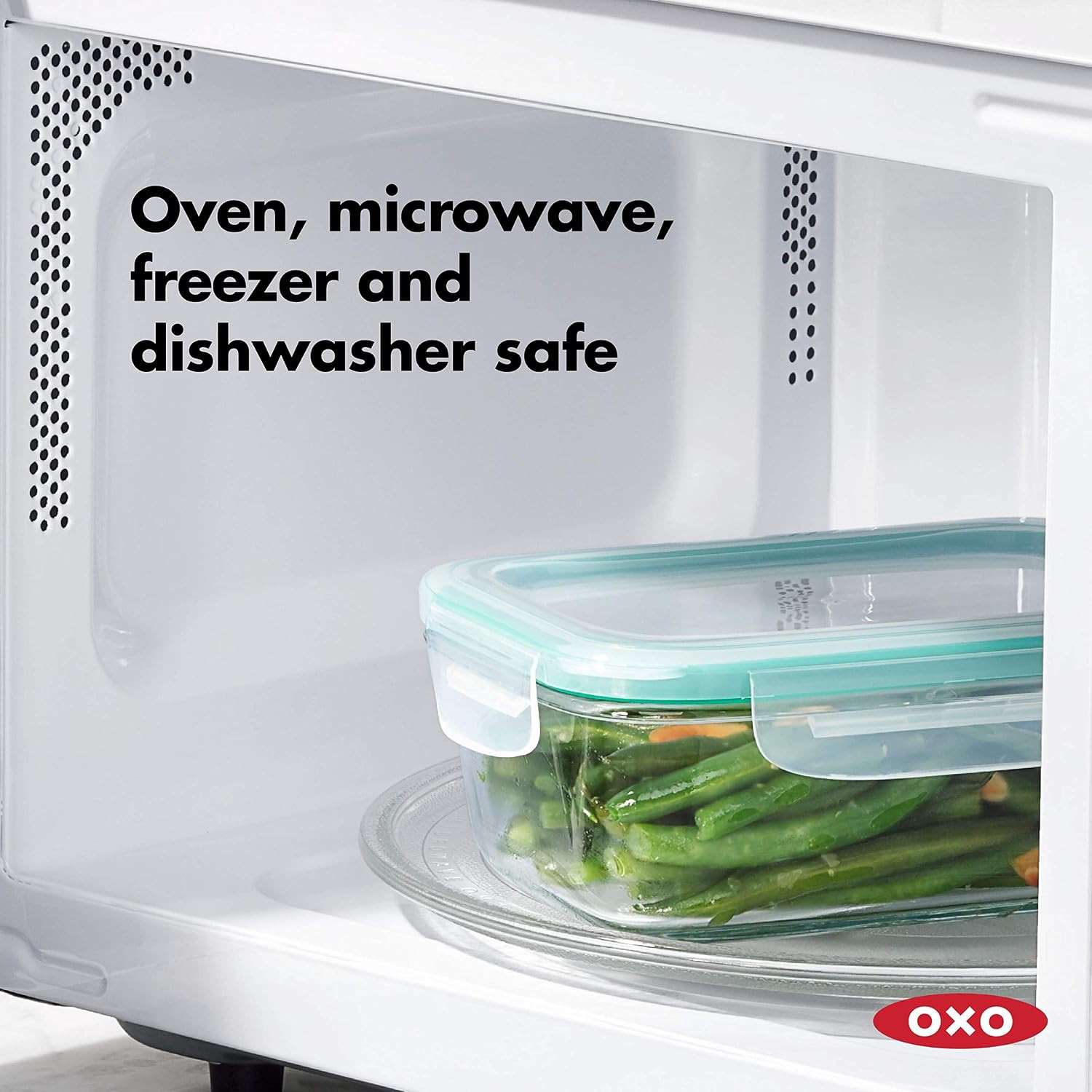 OXO Good Grips 8-Cup Airtight Glass Container with Smart Seal Lid