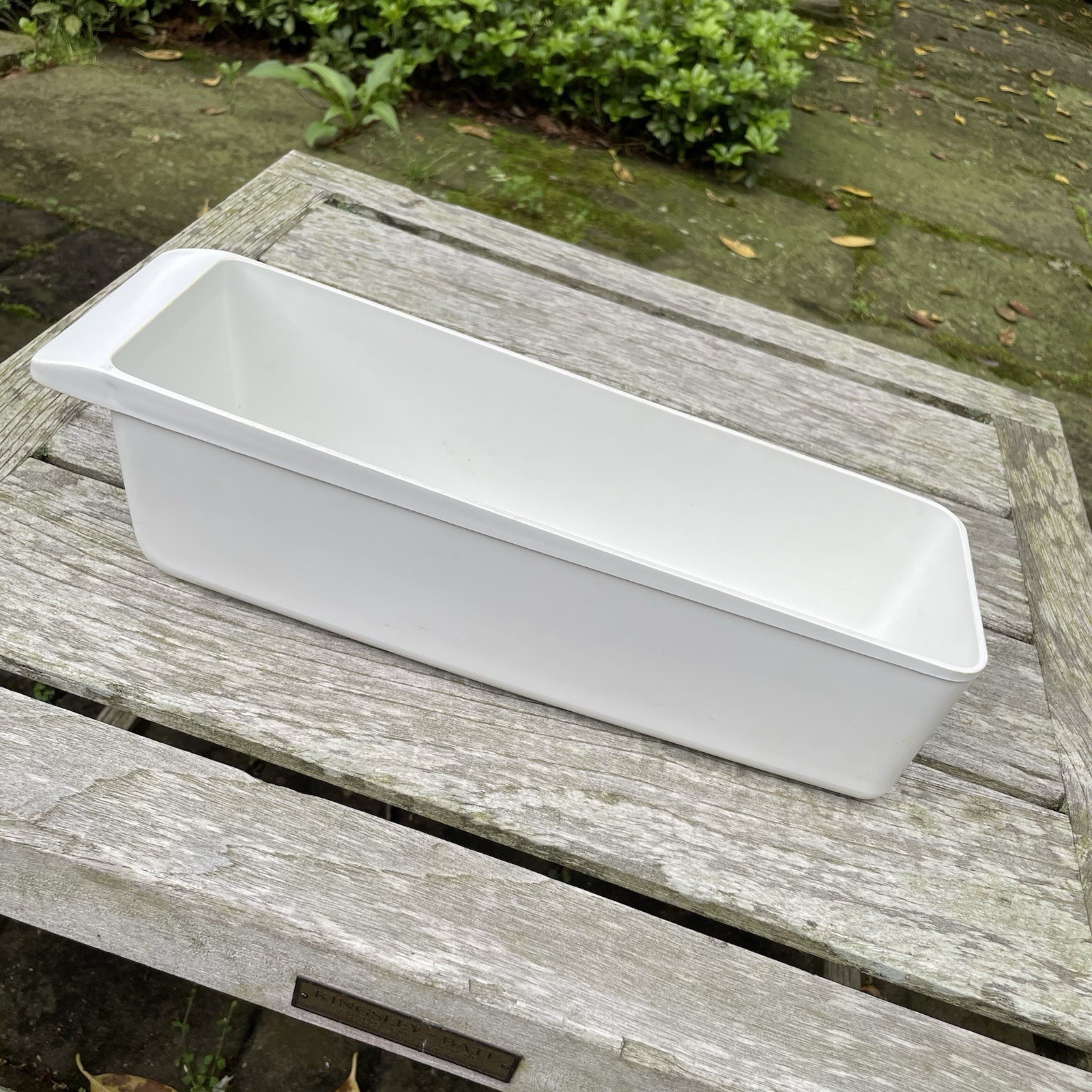 Vintage Refrigerator Bin Storage Tray MCM Plastic Egg Holder White 1970s