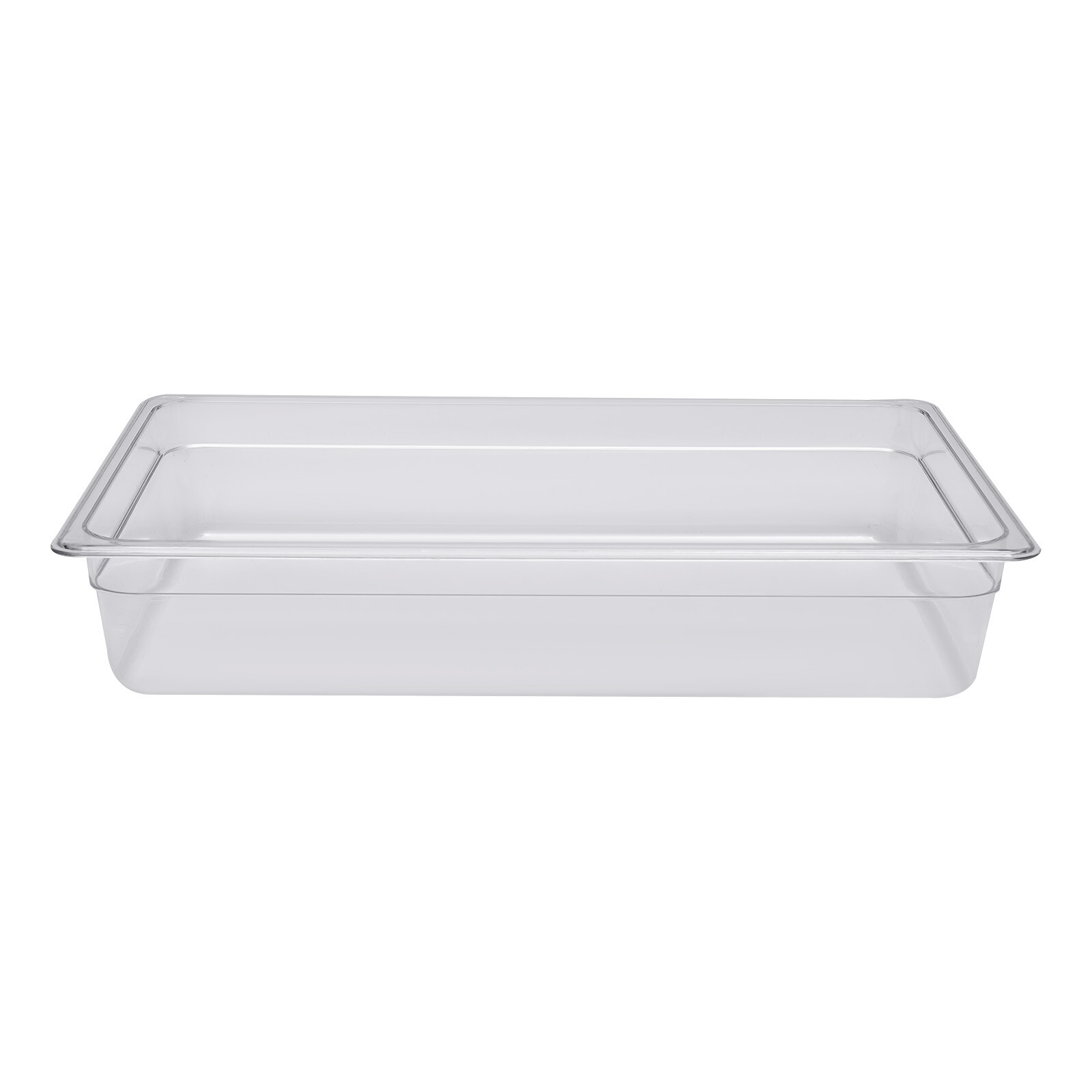 6 Pack Food Pans with Lids, 4” Deep, Polycarbonate, Clear