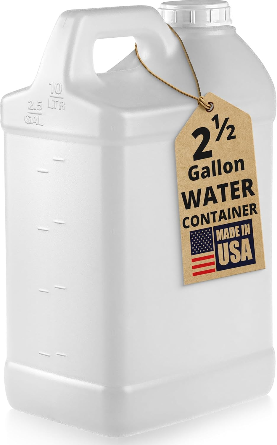 2.5 Gallon Water Jug – Water Container Heavy-Duty HDPE Carboy for Automotive …