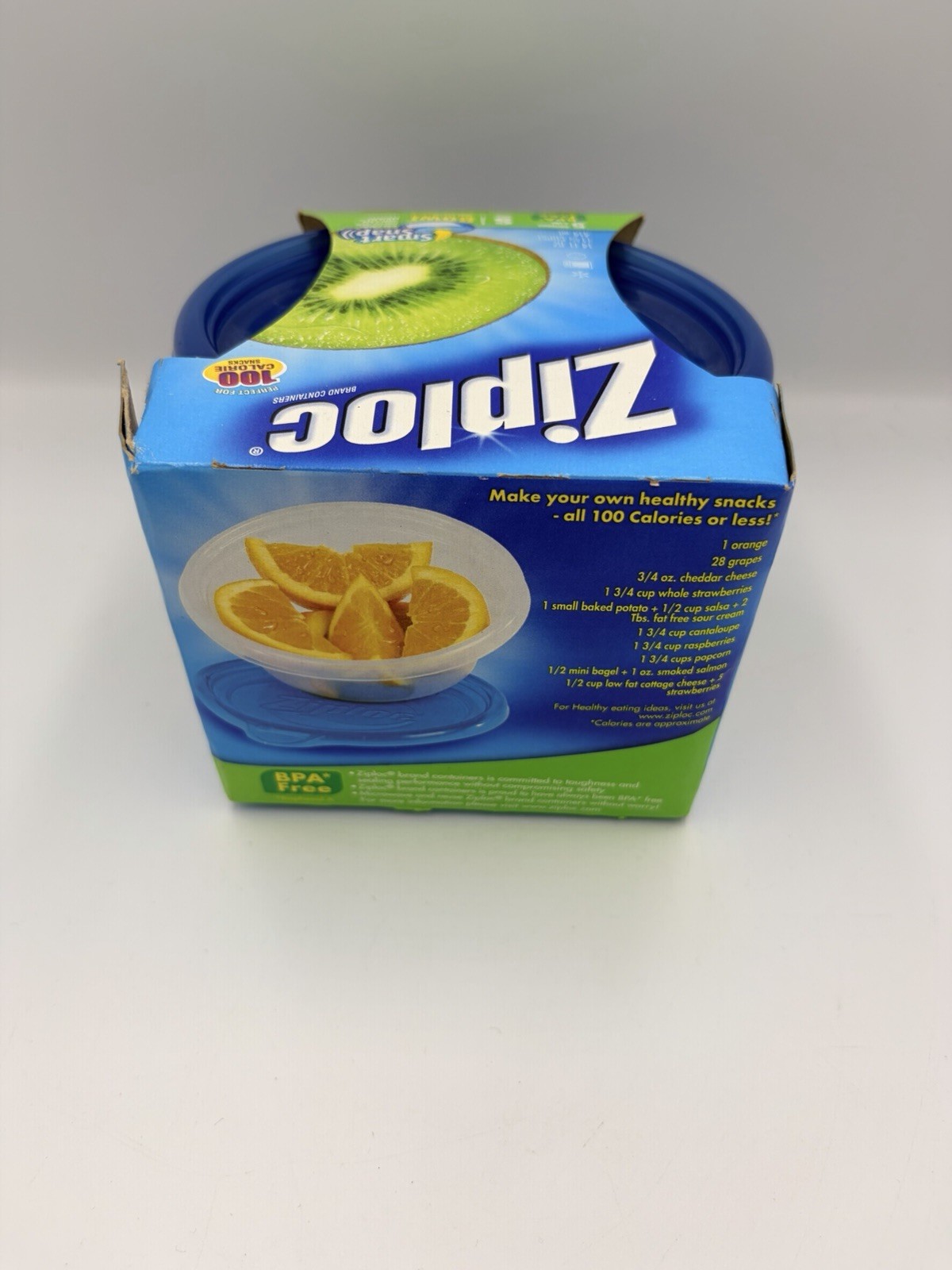 Ziploc Smart Snap Bowls Small Round 1¾ Cups 14oz 5-Pack Containers Lids
