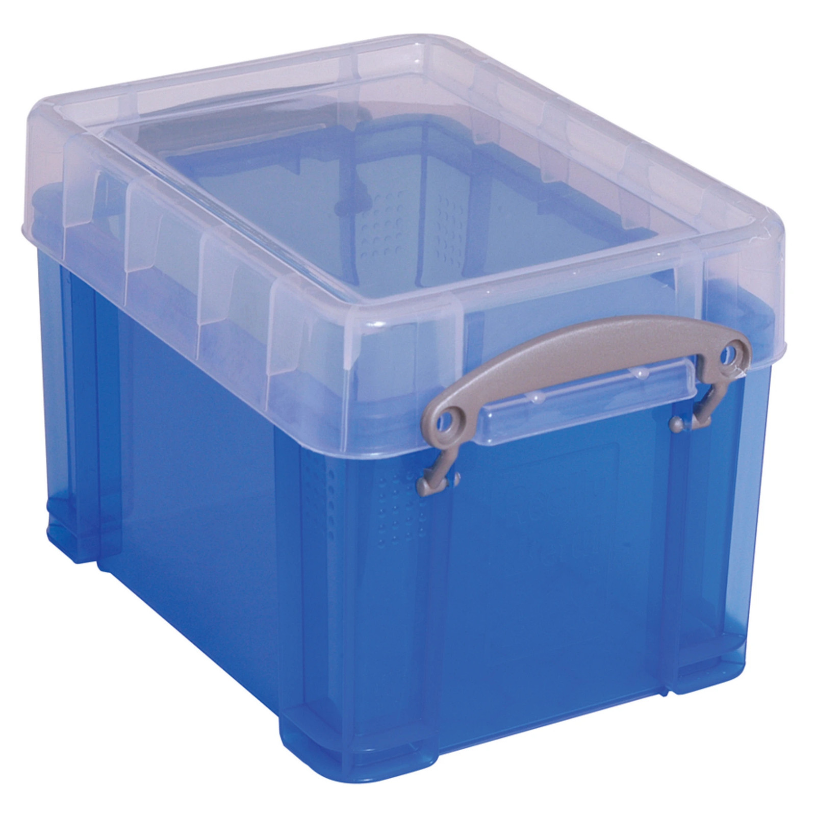 Really Useful Box Plastic Storage Box, 3 L, 6 1/2″ x 7 1/4″, Blue