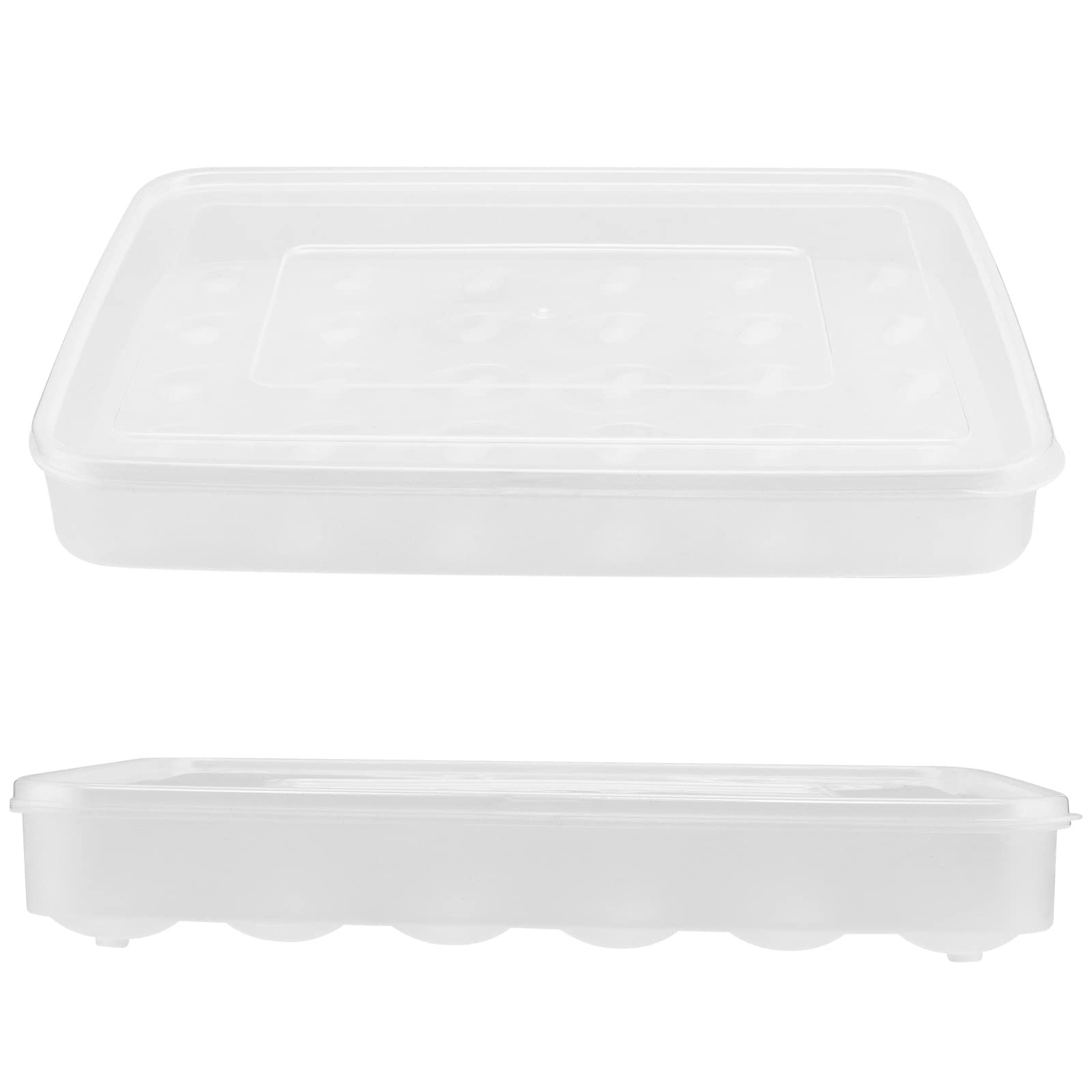 4 PCS Deviled Egg Container Lid Stackable 120 Eggs 13.6×10.2×2.2 Inch