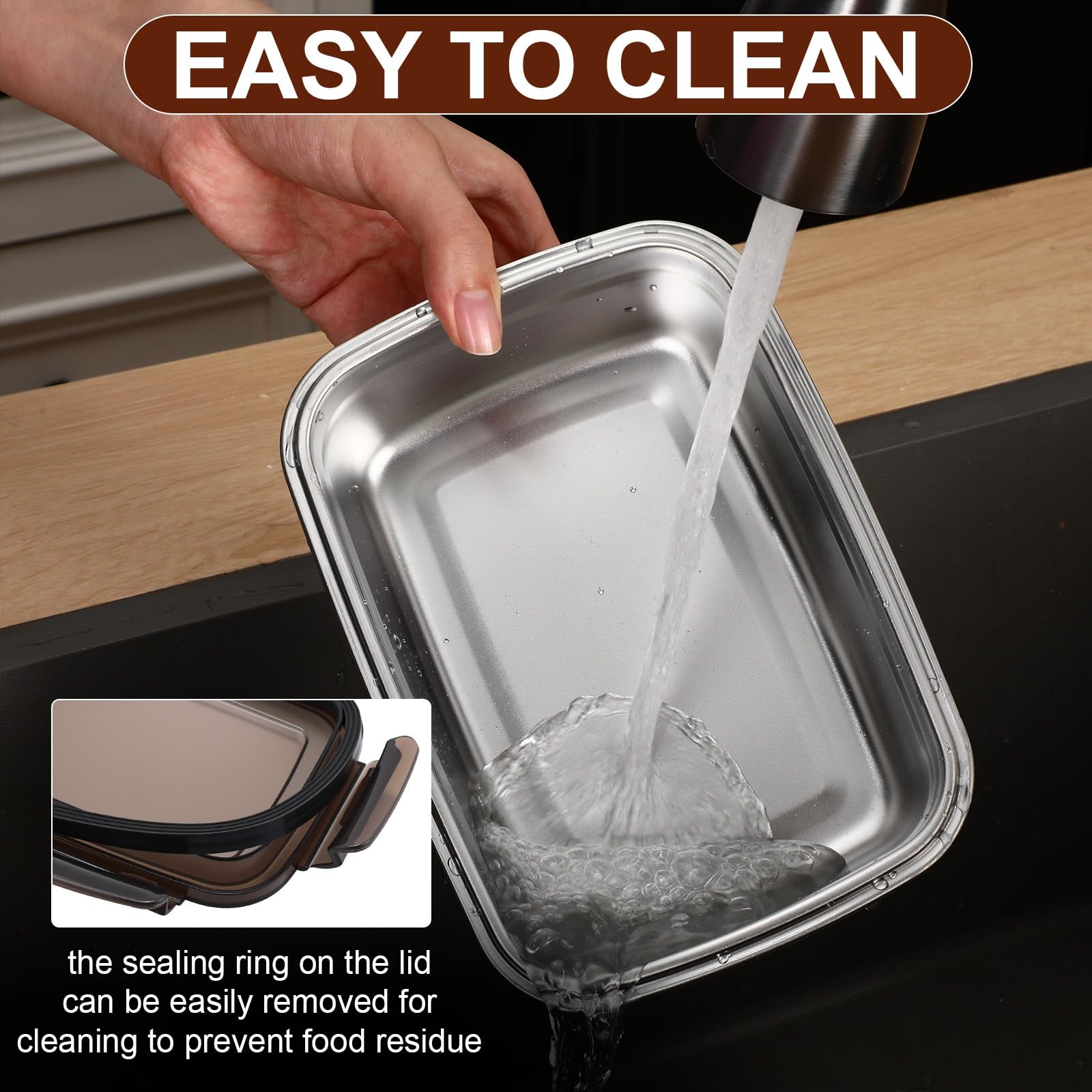 12 Pcs 29oz/ 850 ml 304 Stainless Steel Food Containers with Lid, FDA Registe…