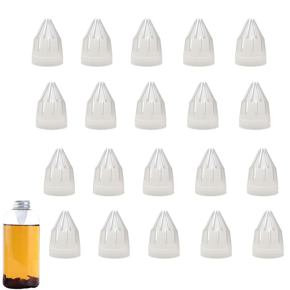 NentMent 20 Pack Spring Water Bottles to Cold 25.5 * 55 mm/1 * 2.16 in, White