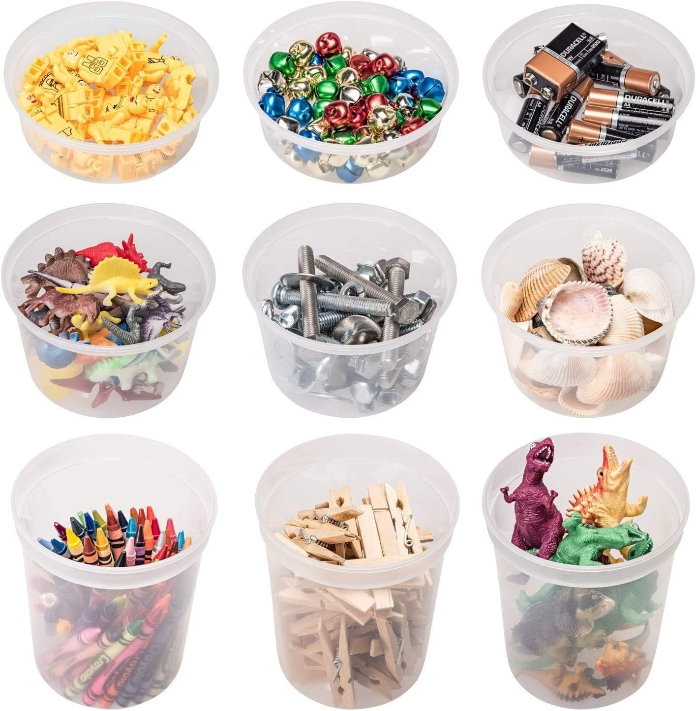 Durable BPA-Free Food Containers with Interchangeable Lids – 70 Sets and 3 Sizes