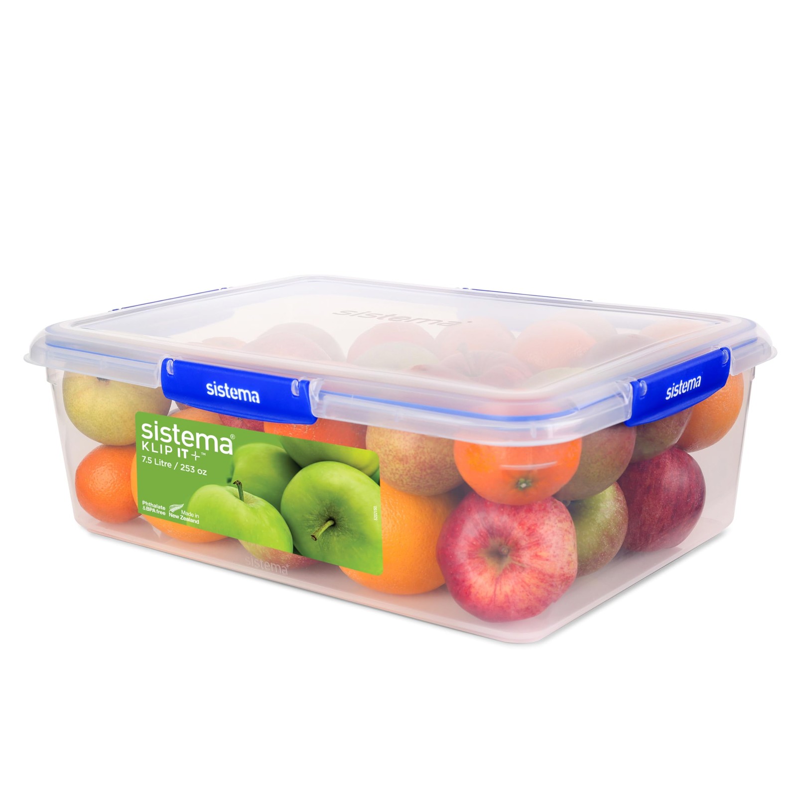 Sistema KLIP IT+ Large 7.5L Rectangle Food Storage Container, Stackable & Air…