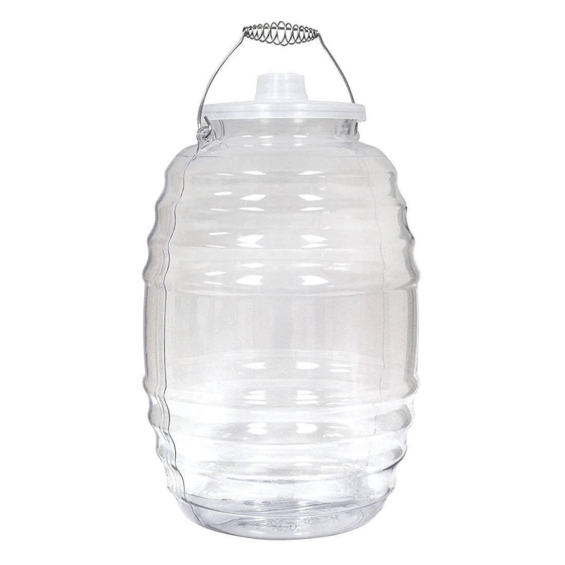 Made in Mexico Aguas Frescas 5-Gallon Vitrolero Plastic 640 Ounces, Clear