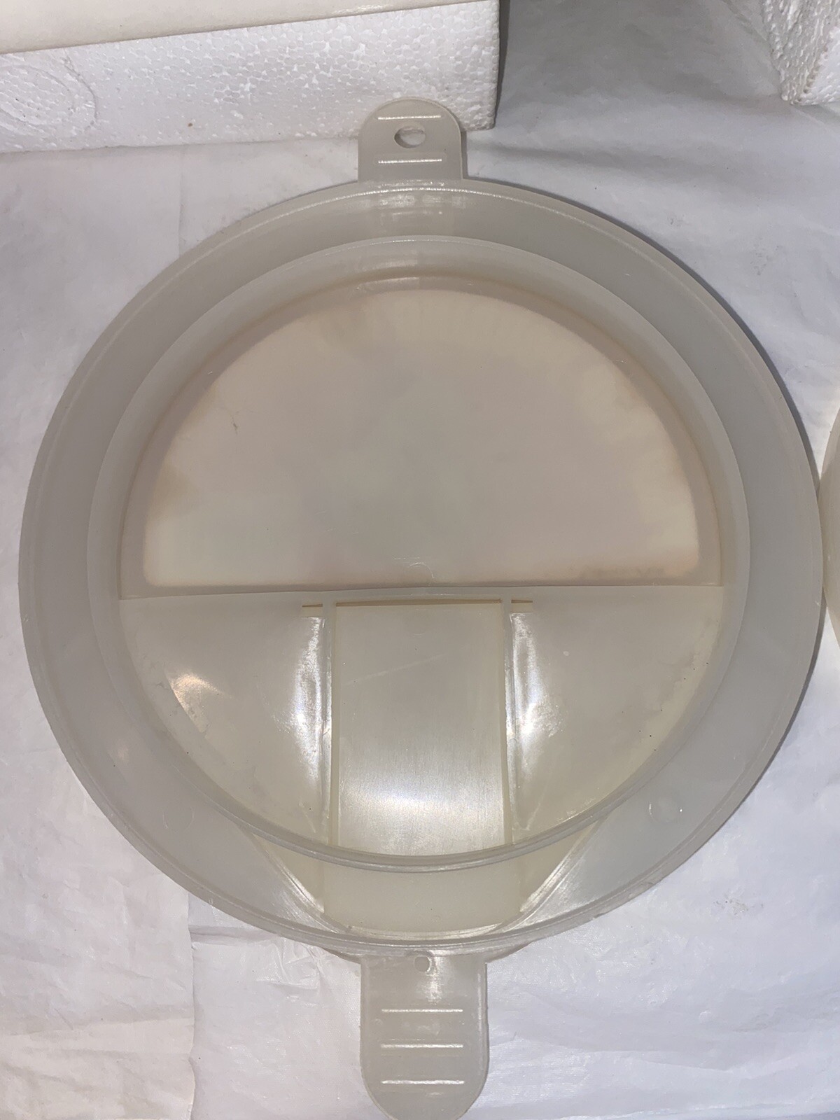 2 vintage Aqua-tainer plastic Flip top pouring lids for gallon cans easy pour