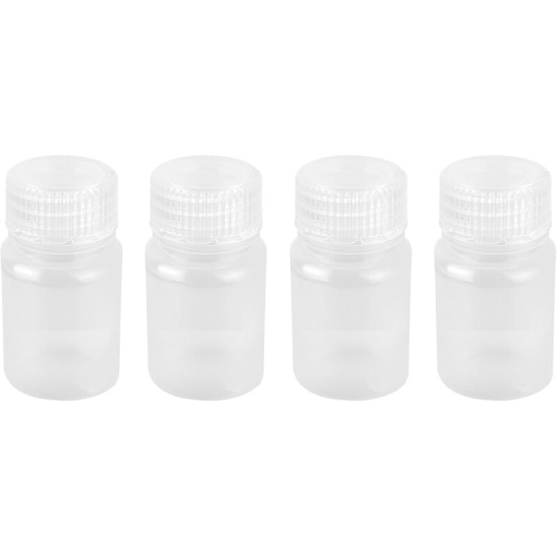 Leakproof 30ml Transparent Plastic Travel Bottles W/ Secure Screw Caps Liquids