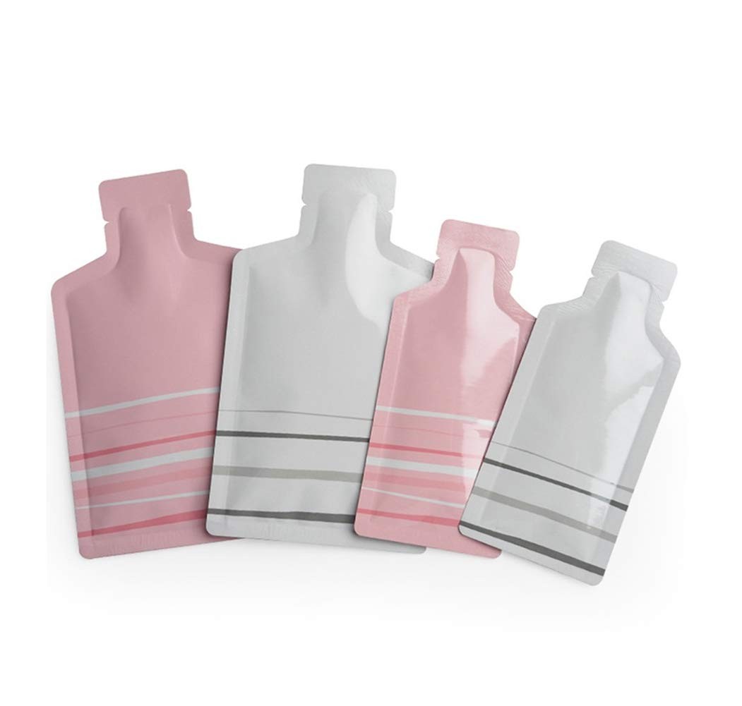 Bottle Shape Open Top Aluminum Foil Pouch Package Bag with Tear Notch Portabl…
