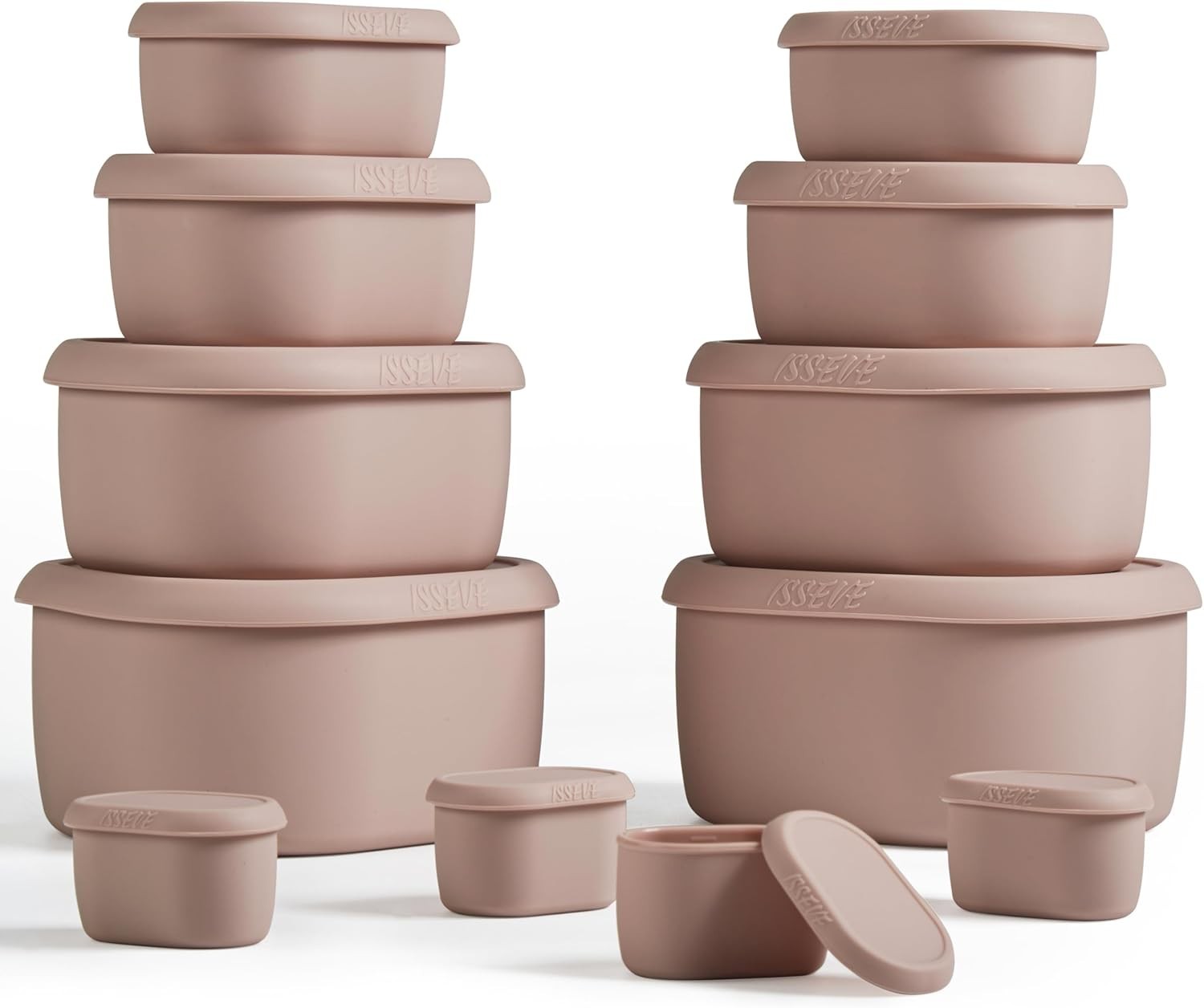 12Pcs/Set Nesting Silicone Food Storage Containers W/ Lids BPA Free Reusable