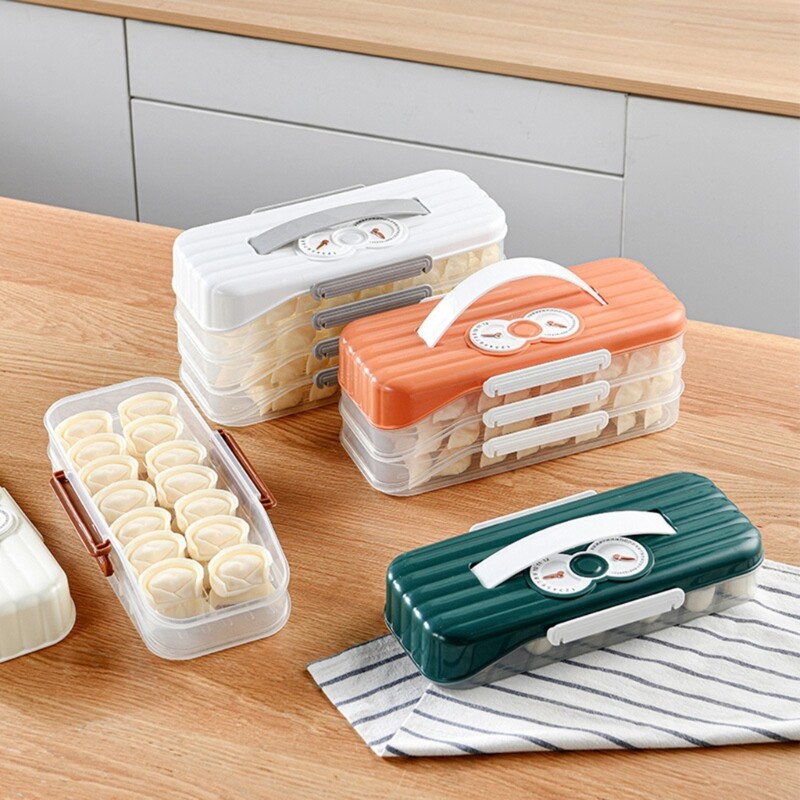 Clear Container for Dumpling and Wontons Organization Kitchen Supplies