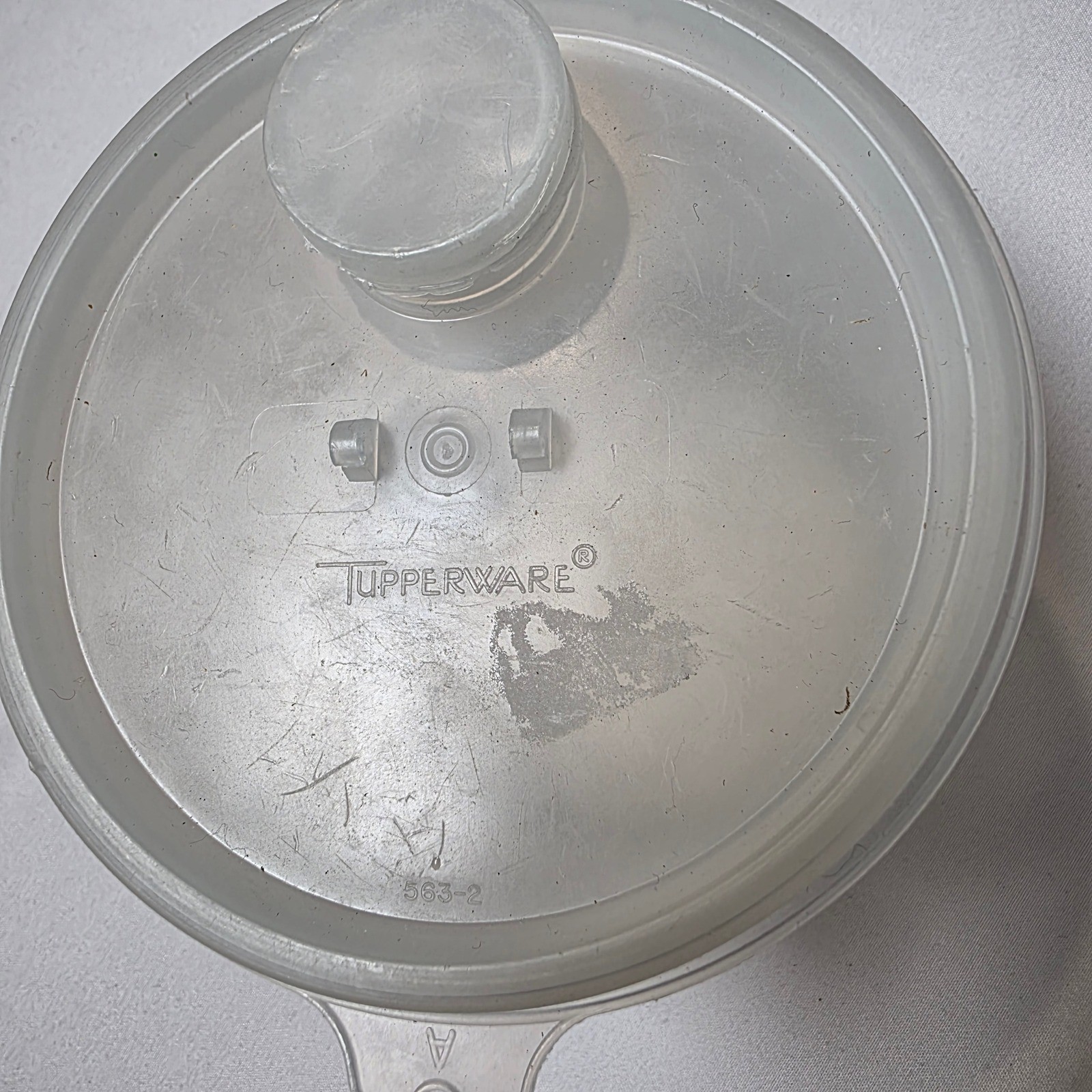Tupperware Food Storage Container Small Translucent White 563-2 250-5 USA