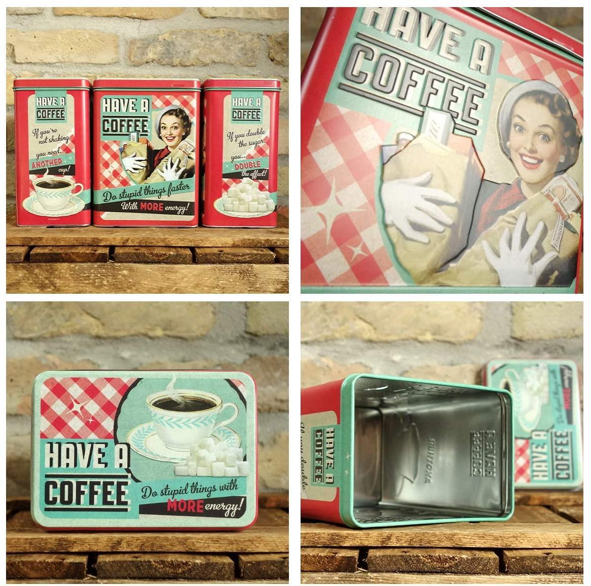 Nostalgic-Art – Metal Food Coffee Storage Tin Container Box – Have A Coffee
