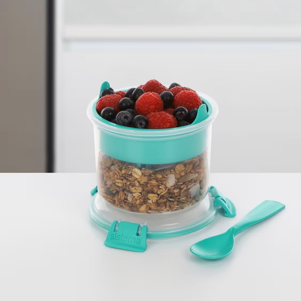 Sistema To Go Lunch Sandwich Food Snacks Salad Box Breakfast Plastic Container