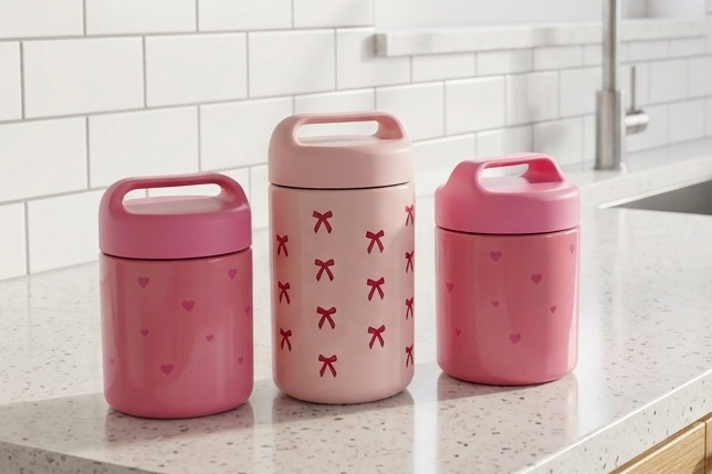NWT – Paris Hilton Stainless Steel Food Storage Containers – Set of 3