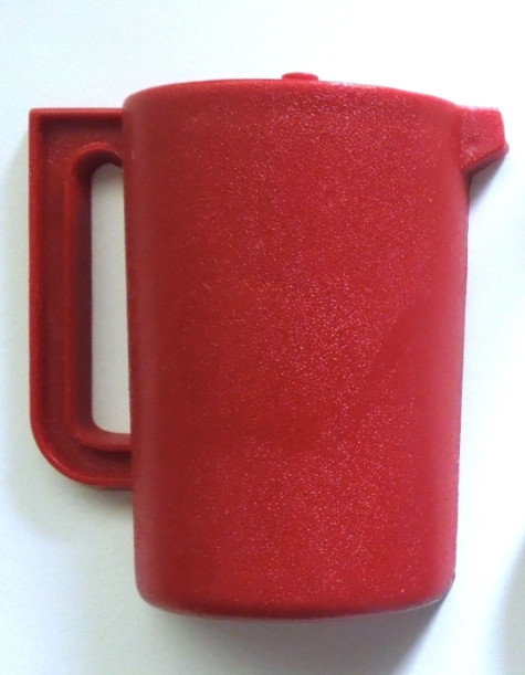 Rare Collectible Tupperware Push Button Pitcher Refrigerator Magnet Cranberry