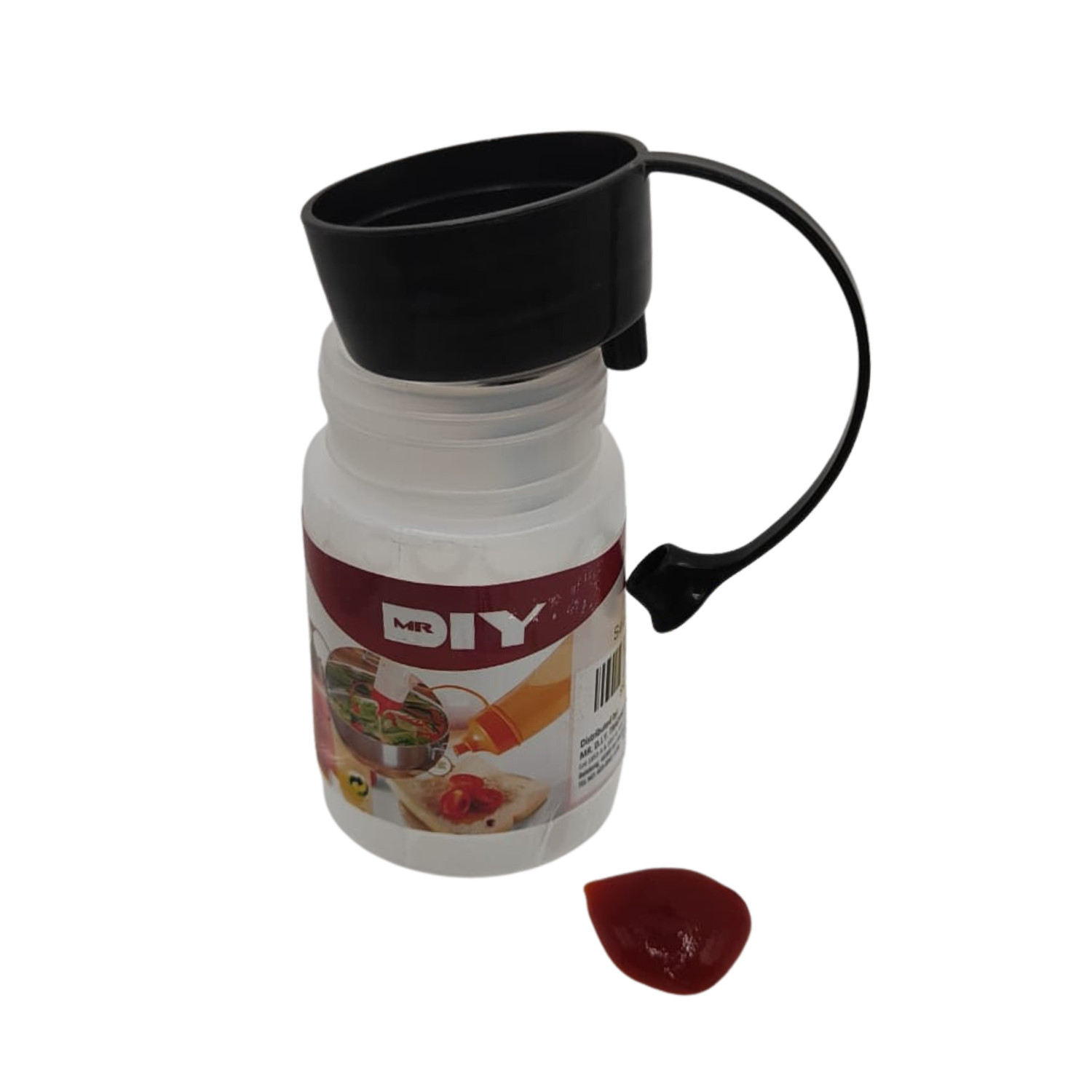 150ml Small Sauce Condiment Multipurpose Bottles Keeper Container With Black Lid
