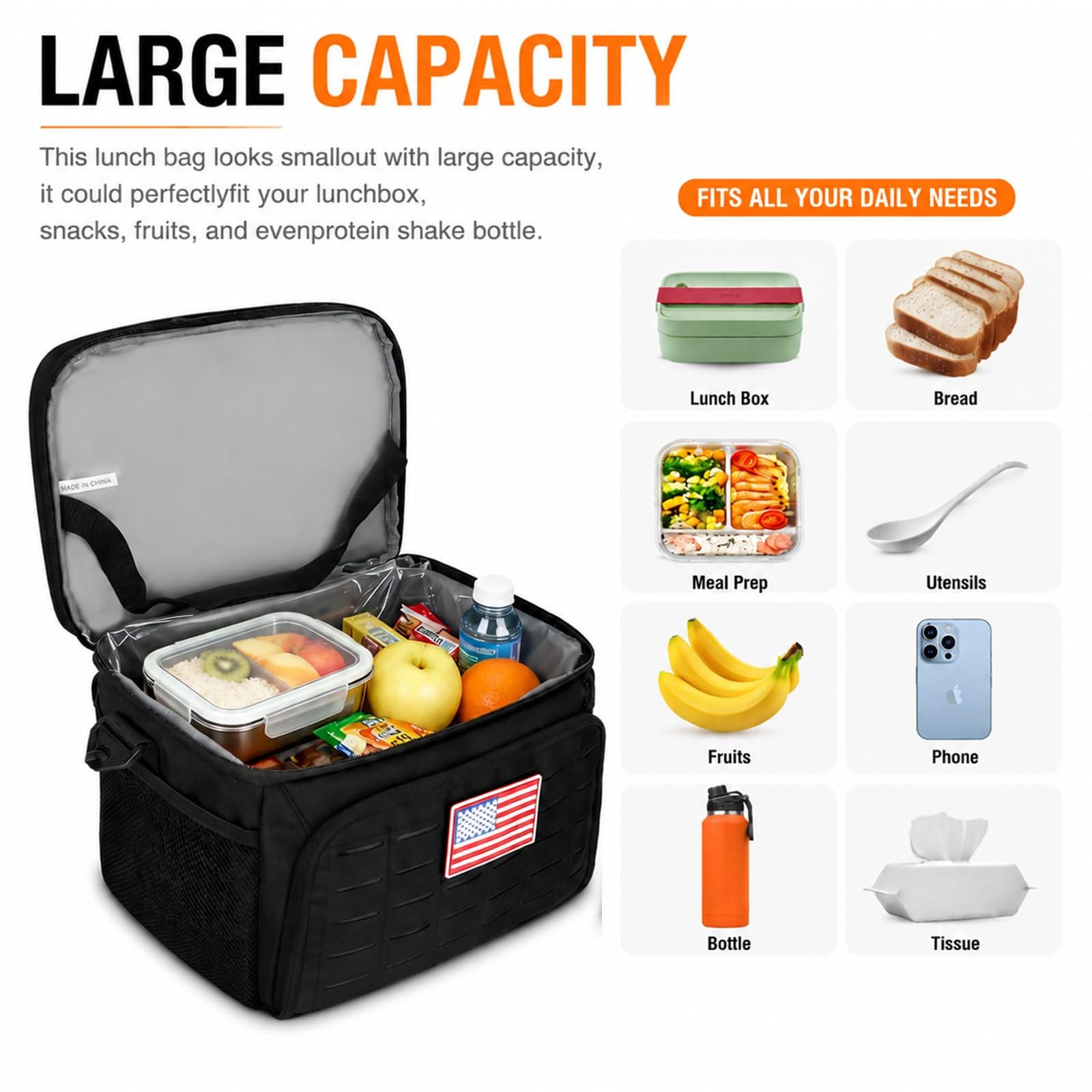 Insulated Cooler Bag, Leakproof Soft Lunch Cooler for Men & Women, Large Ther…