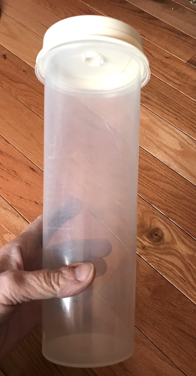 VTG Rubbermaid Pasta Spaghetti Container Holder Almond Portion Control Lid 0110