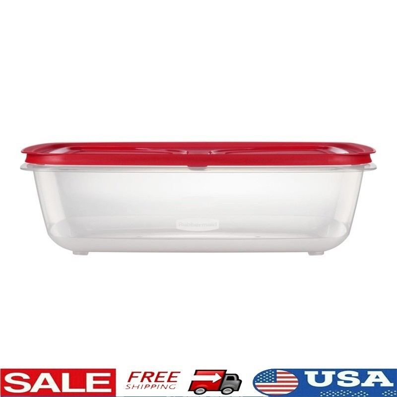 41.5 Cup Stackable Food Storage Container W/ Lid Easy Carry Durable Design New