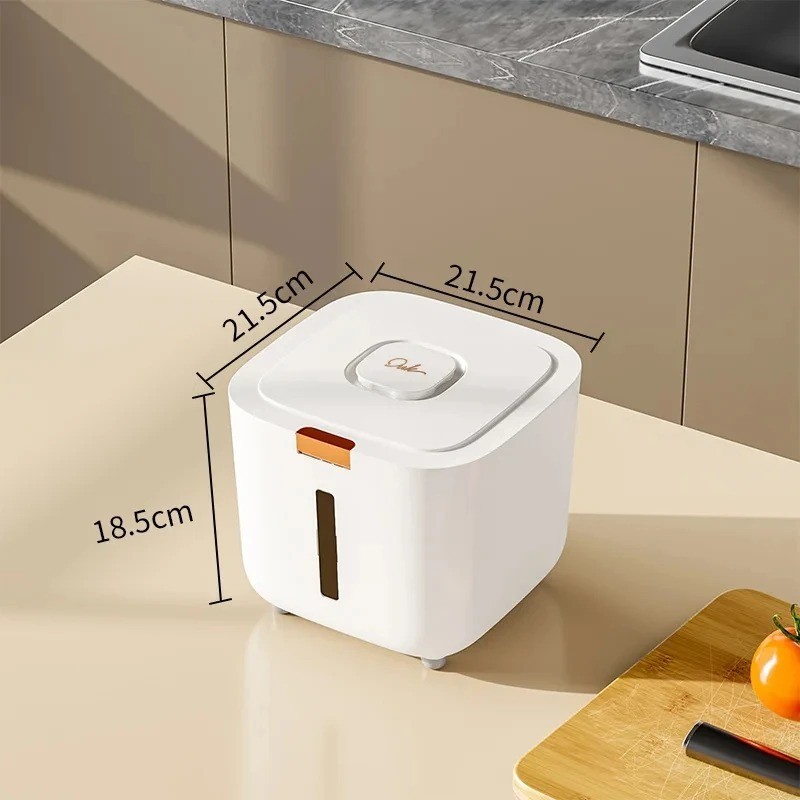 1PCS Thickened Moisture-Proof Rice Bucket with Lid Sealed Insect-Proof Canister