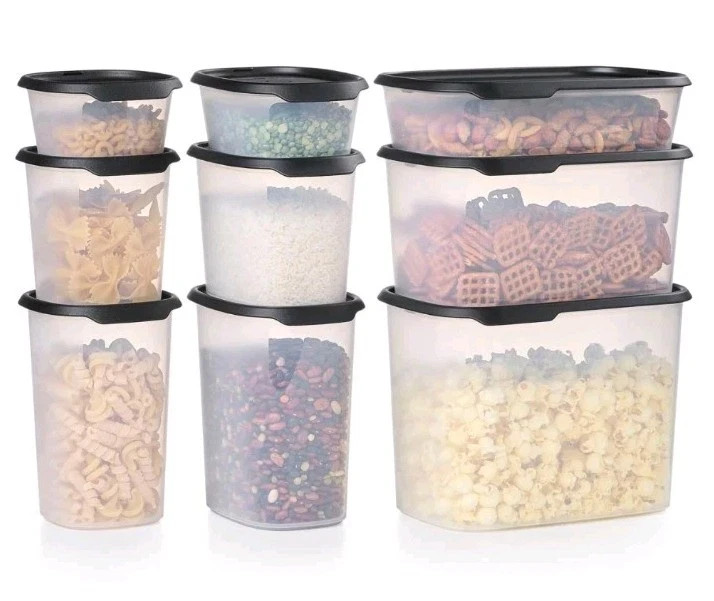 NEW Tupperware 18-Piece One Touch Fresh Get It All Storage Container Set – Black