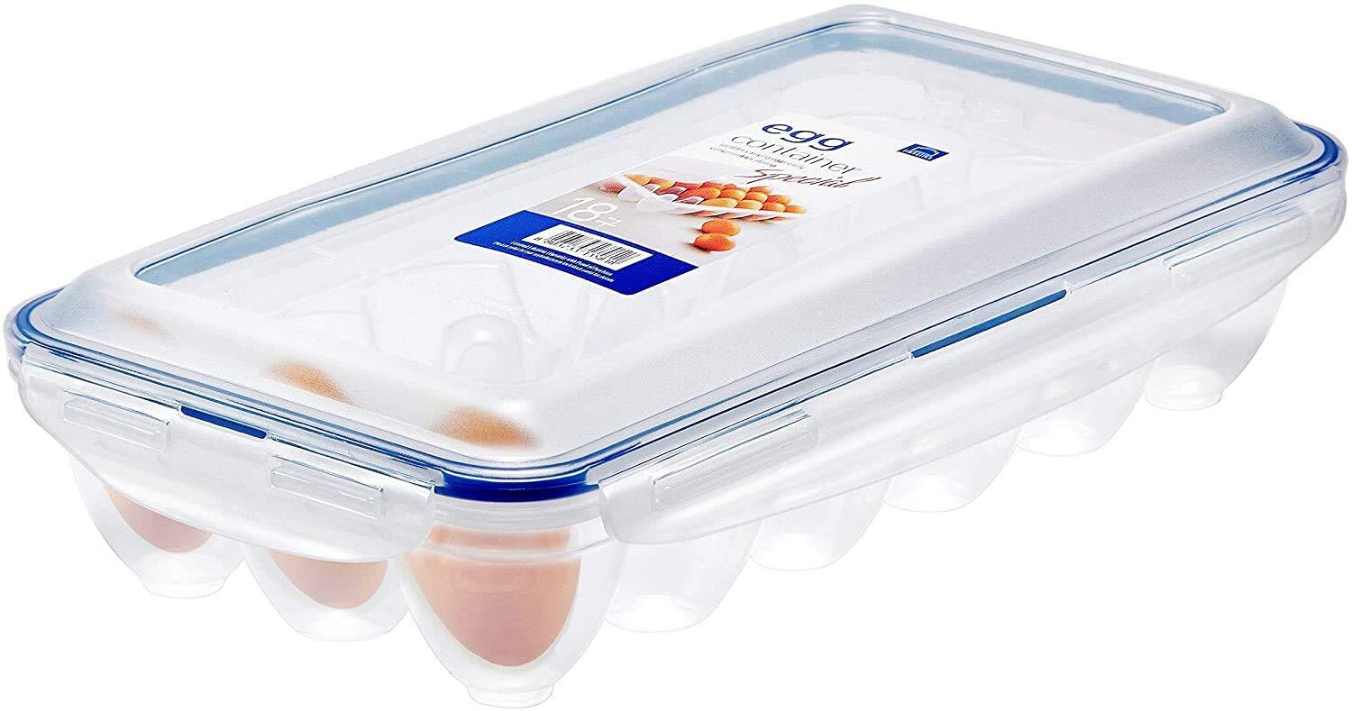 LocknLock Egg Storer with 18 Holes 32 x 17.5 x 32 cm Clear