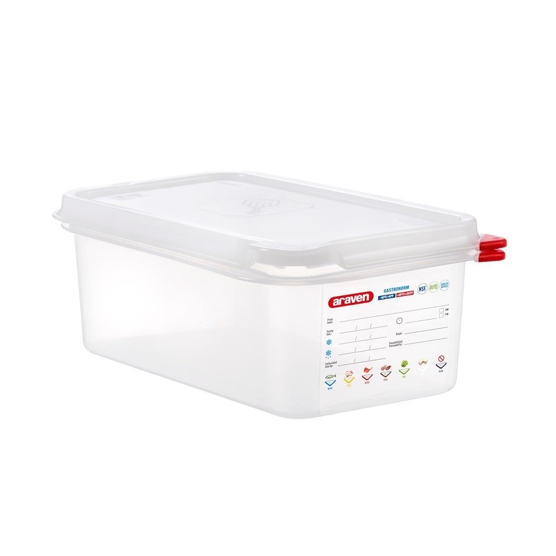 Airtight Plastic Containers BPA Free Durable Easy to Clean Industrial Grade 2.8L