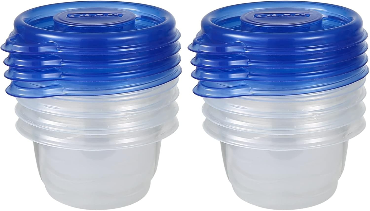 Ware 4 Oz BPA Free Mini Round Food Storage Containers – 8 Count, Airtight & L…