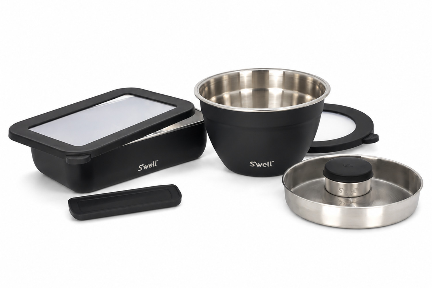 S’well Bento Box & Salad Bowl Kit, 5-Piece Stainless Steel