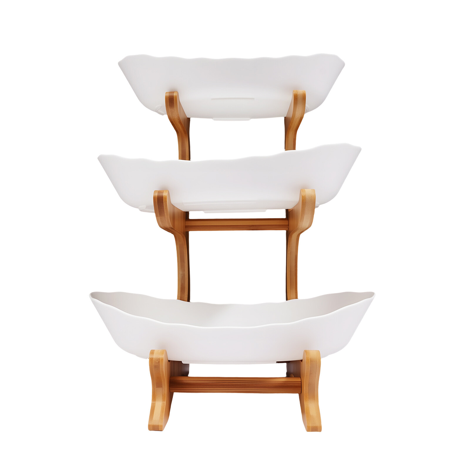 3Tier Fruit Basket Bowl Holder Stand Kitchen Organizer Snacks Vegetable Storage