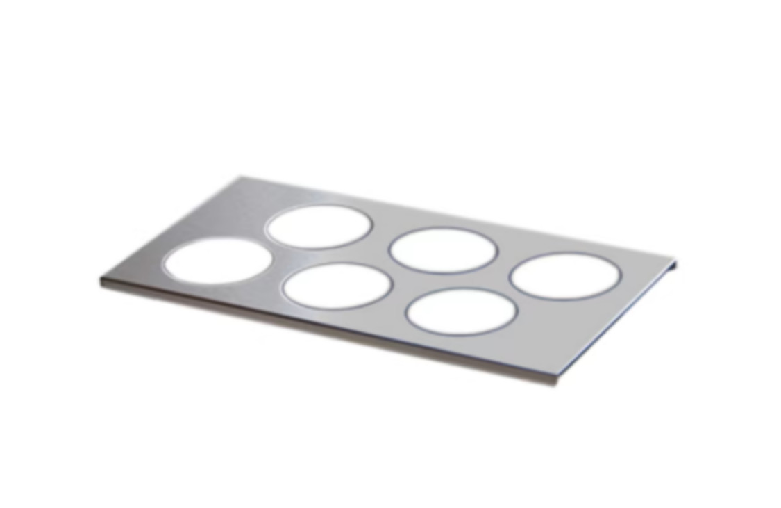 FIFO 7010-600 SS 6-Hole Squeeze Bottle Organizer for 1/3-Size Insert Pan