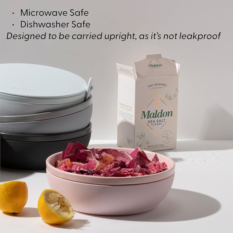 Premium Ceramic Meal Prep Bowl Eco-Friendly Microwave Safe Food Container New