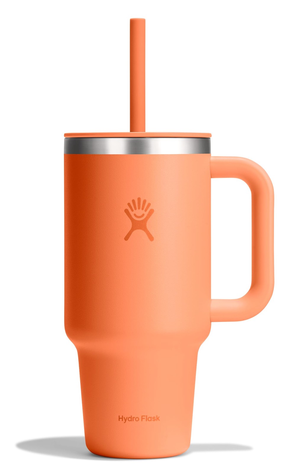 Hydro Flask Travel Tumbler Handle Lid And Straw – Insulated Stainless Steel In