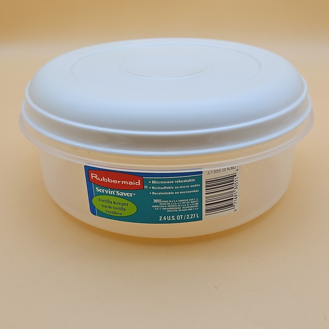Vintage Rubbermaid Container Tortilla Saver Servin Saver 2.4 QT 1995 USA