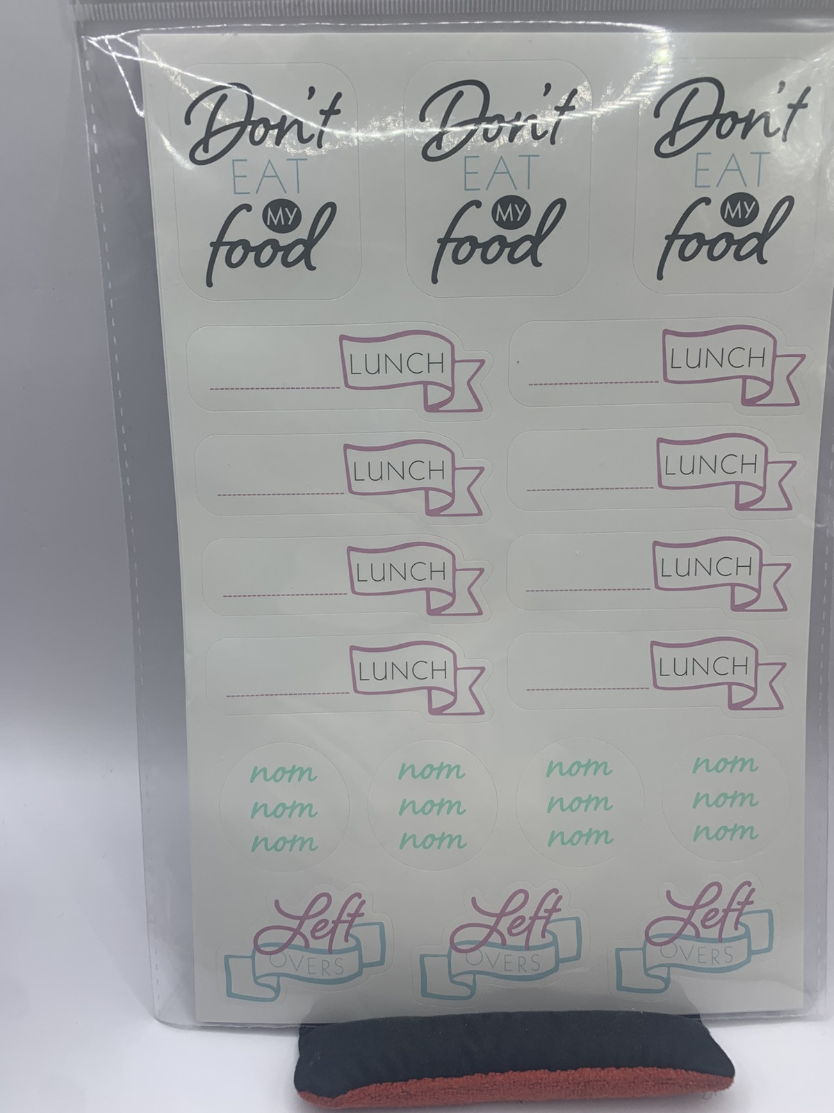 NEW Kitchen Pantry Lunch Labels Food Storage Containers MY FOOD stickers 6×9 ZE