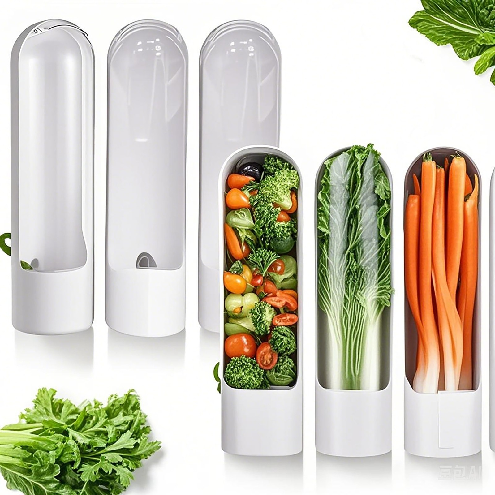 Ristpal 3Pack Herb Saver for Refrigerator for Cilantro, Parsley, Asparagus, M…