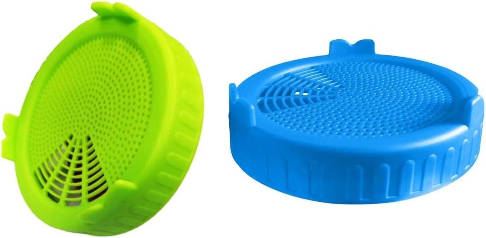 2Pcs Blue and Green Sproutings Lid Jar Sproutings Lids Plastic Sprouting Lid for