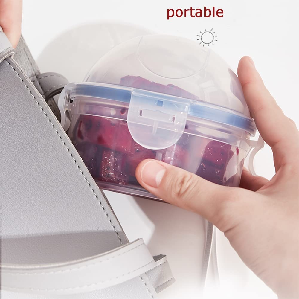 2 Pack Onion Storage Container and Tomato Lemon Apple Produce Saver Holder, P…