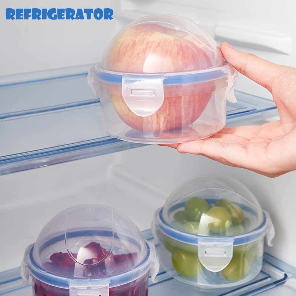 2 Pack Onion Storage Container and Tomato Lemon Apple Produce Saver Holder, P…