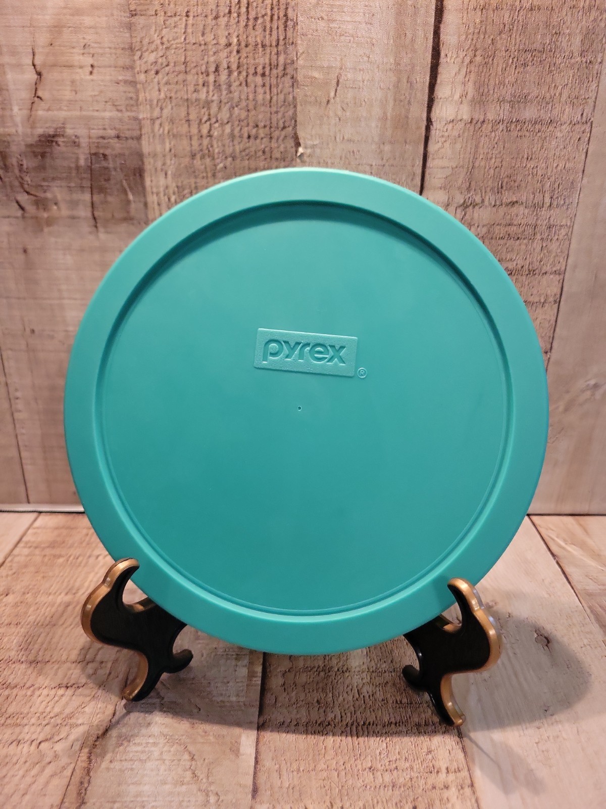 Pyrex 7402 Teal Plastic Round Storage Replacement Lid Cover USA Dishwasher Green