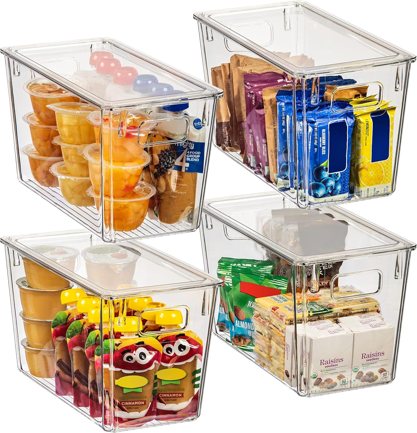 ClearSpace Modern Plastic Storage Bins with Lids – Perfect Kitchen Organization